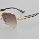 Chrome Hearts Sunglasses Simple Light Titanium Double Beam Retro Sunglasses