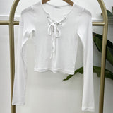 Women's Long Sleeve Shirt Top for Spring and Autumn