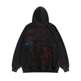 Men Hoodie Hip Hop Letters Printed Hoodie Men's Loose Casual Long Sleeves Sports Pullover