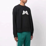 Palm Angle Sweatshirt Palm Angels Embroidered Crew Neck Long-Sleeved Sweater for Men and Women