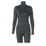Women Jumpsuit Spring Fashionable Fitted Long Sleeve Jumpsuit