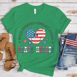 Women's Independence Day T Shirt round Neck Short Sleeve T-shirt Women's Top