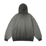 Men Hoodie Gradient Inkjet Letter Hooded Sweaters Menswear Pullover Loose Casual Hoodie