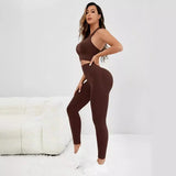 Women Co-Ord Set Tight Design Sports Suit Fitness Yoga Wear