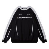 Men Hoodie round Neck Sweater Long Sleeve Pullover Sports Top Autumn