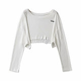 Women T-shirt round Neck Loose Long Sleeves T-shirt Casual Top