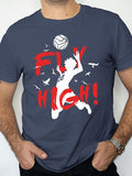 Fly High Hinata Haikyuu Tobio T-Shirt Anime Japanese
