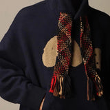 Palm Angle Hoodie Wholesale Cross-Border Fashion Brand Palm Angels Tassel Streamer Broken Bear Embroidery Velvet Hoodie Sweater Men's and Women's Coats