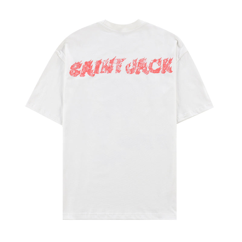 Travis Scott T-Shirt TRAVIS SCOTT CACTUS JACK Loose Crew Neck Short Sleeve