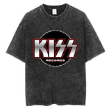 KISS Rock Band Graphic T-shirt Gothic Fashion
