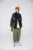 Unisex Jacket Autumn Irregular Graffiti Shirt Women's Clothing