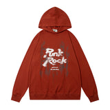 Men Hoodie Graffiti Letter Hooded Sweater Men's Hip Hop Loose Leisure Pullover Hoodie Spring and Autumn