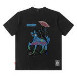 Men T Shirt T-shirt Men's and Women's National Fashion Brand Loose Short Sleeve Couple