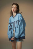 Unisex Jacket Fall Letter Print Jacket Women's Clothing