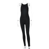 Women Jumpsuit Women's Winter Fashion Slim Solid Color Jumpsuit