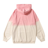 Men Hoodie Hanging Dye Gradient Hooded Pullover