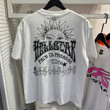 HS T Shirt Color Spiral Print Casual Loose