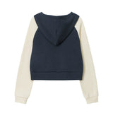 Women Hoodie Color Matching Cropped Hoodie Girls Autumn Leisure Sports