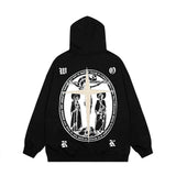 Men Hoodie Hooded Sweater Long Sleeve Loose Pullover Top