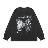 Men Long Sleeve Shirt Vintage Long Sleeve T-shirt Long Sleeve