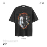 American vintage street T-shirt vintage loose for men and women
