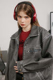 Unisex Jacket Fall Lapels Coat Leather Women's Clothing