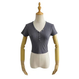 Women T-Shirt Short Sleeve T-shirt Slim Fit Slimming Top