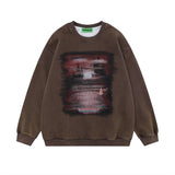 Men Hoodie round Neck Sweater Long Sleeve Casual Men