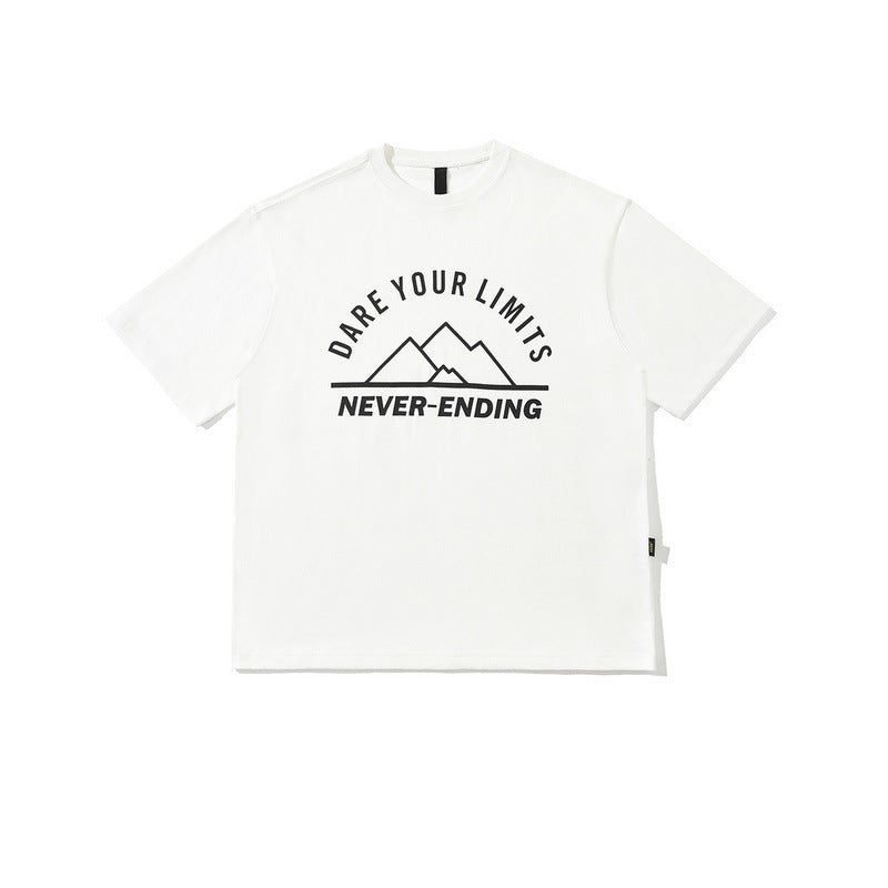 Men T Shirt Simple Letter Print Short-Sleeve T-shirt Men
