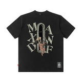 Men T Shirt Dark High Street T-shirt Men and Women Couple Loose Short Sleeve