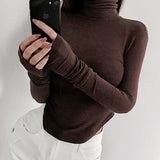 Women's Long Sleeve Shirt Women's Top with Slit