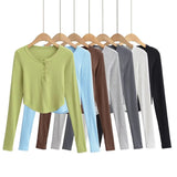 Women T-shirt Long Sleeve Pullover T-shirt Top