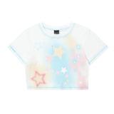 Women T-shirt Short T-shirt Girls Summer Casual round Neck