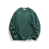 Unisex Hoodie National Fashion Vintage Sweater round Neck Pullover Top Men