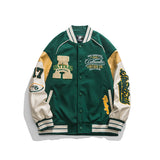 Varsity Jacket Vintage Baseball Uniform Men Spring and Autumn Jacket