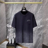 Men T-shirts Summer Cross Wash Short Sleeve T-Shirt Loose Casual