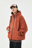 Unisex Jacket Autumn Hooded Colorful Ropes Jacket Women's Clothing