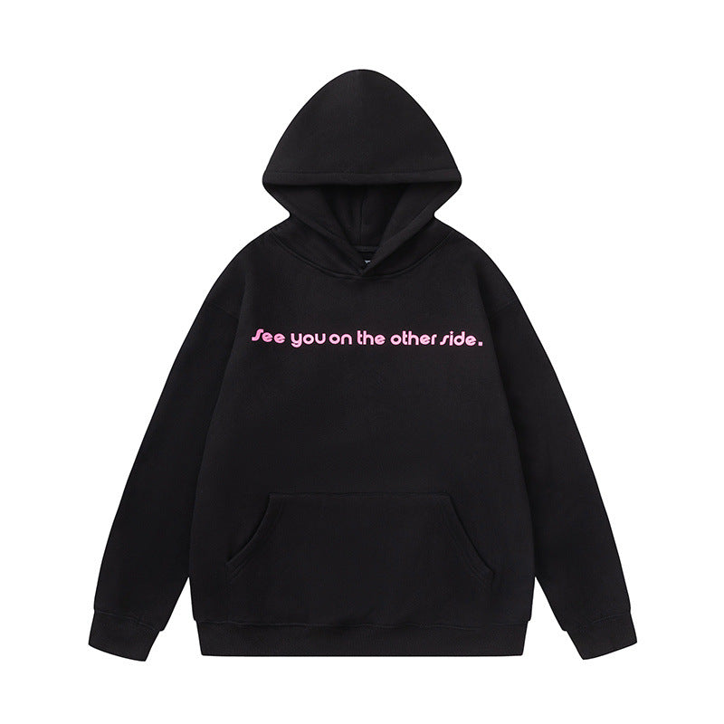 Travis Scott Hoodie FW24 English alphabet pattern print hooded loose sweater