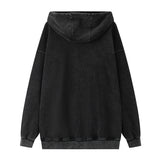 Men Hoodie Sweater Men's Autumn and Winter Washed and Worn Loose