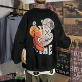 Men Hoodie round-Neck Non-Hoodie Sweater Men's Spring and Autumn Loose Fashion Brand