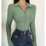 Women T-Shirt Tight Jumpsuit Spring European and American Style Women's Clothing