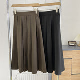 Women Skirt Women Early Autumn Retro A- line Skirt
