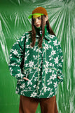Unisex Jacket Autumn Distressed Small Flower Jacket Jacket