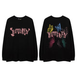 Men Long Sleeve Shirt Printed Couple Long Sleeve Vibe Idle Style Bottoming T-shirt Men