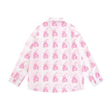 Men Long Sleeved T Shirt Printed Long Sleeve Shirt Boys BF Loose Casual Spring and Summer Shirt