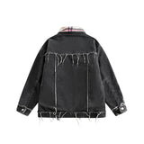 Unisex Jacket Winter Denim Two-Way Cotton Jacket for Women
