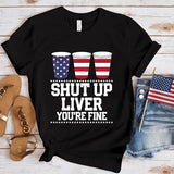 Women's Independence Day T Shirt round Neck Short Sleeve T-shirt Women's Top