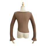 Women T-Shirt Autumn Pure Desire Style Long Sleeve Temperament Top