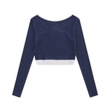 Women Long Sleeve T-shirt Short-Sleeved T-shirt Girls' Autumn Break Printing