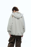 Unisex Jacket Autumn Stitching Hooded Jacket